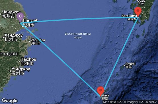 Маршрут на круиз 5 дни Китай, Япония - UX4U
