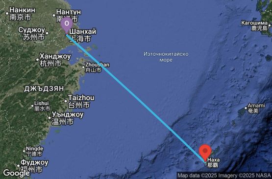 Маршрут на круиз 4 дни Китай, Япония - UYGY