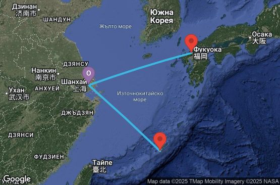 Маршрут на круиз 8 дни Китай, Япония - UYKQ