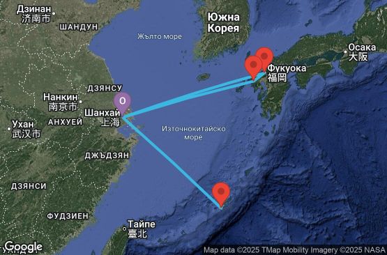 Маршрут на круиз 9 дни Китай, Япония - UYKM
