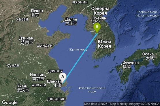 Маршрут на круиз 3 дни Китай, Южна Корея - SHA03A00