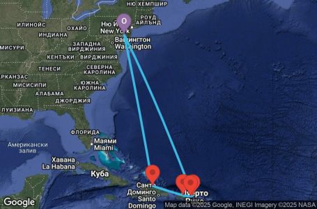 Маршрут на круиз Caribbean-Philadelphia (PHL/PHL) - PRCA10CNNPHLPHL