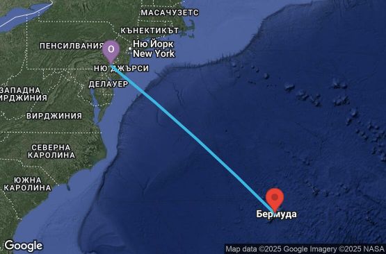 Маршрут на круиз Bermuda-Philadelphia (PHL/PHL) - PARL07CNNPHLPHL