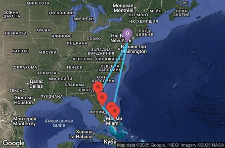 Маршрут на круиз Bahamas -Philadelphia (PHL/PHL) - PRLB08CNNPHLPHL