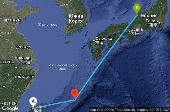 Маршрут на круиз 4 дни Тайван, Япония - KEE04A0T