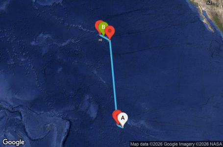 Маршрут на круиз 12 дни Круиз из Южния Пасифик - SPPM12CNNPPTHNL