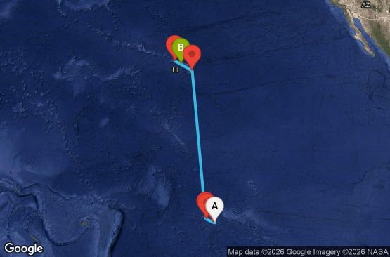 Маршрут на круиз 12 дни Круиз из Южния Пасифик - SPPM12CNNPPTHNL