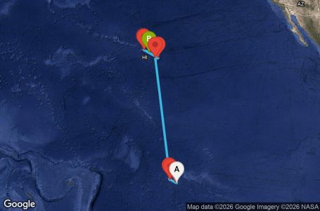 Маршрут на круиз 13 дни Круиз из Южния Пасифик - SPRK13CNNPPTHNL