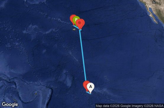 Маршрут на круиз 13 дни Круиз из Южния Пасифик - SPRK13CNNPPTHNL