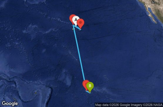 Маршрут на круиз 12 дни Круиз из Южния Пасифик - SPPM12CNNHNLPPT