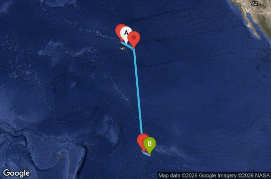 Маршрут на круиз 12 дни Круиз из Южния Пасифик - SPRM12CNNHNLPPT