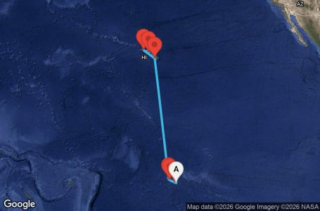 Маршрут на круиз 12 дни Круиз из Южния Пасифик - SPPK12CNNPPTHNL