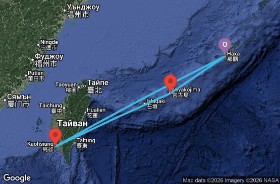 Маршрут на круиз Japan - OHA04A2L