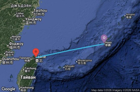 Маршрут на круиз Japan, Taiwan - OHA03A25