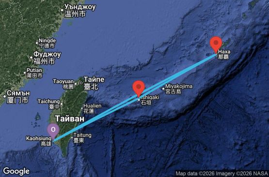 Маршрут на круиз Japan - KHH04A0L
