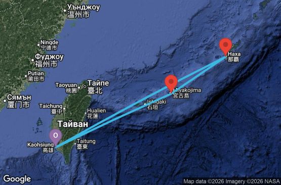 Маршрут на круиз Japan - KHH04A0M
