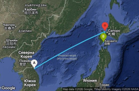 Маршрут на круиз 3 дни Япония - SOH03A00