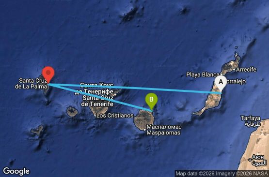 Маршрут на круиз 7 дни Испания - UVRE