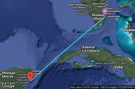 Маршрут на круиз 4 дни Западни Кариби от Маями - JELW04CNNMIAMIA