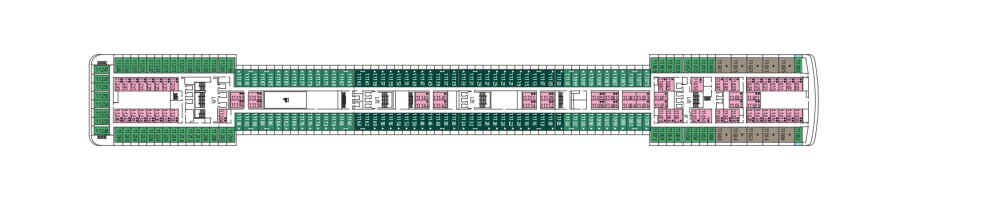Палуба 11 Adagio на круизен кораб MSC Musica - разположение на каюти, ресторанти, места за забавления и спорт