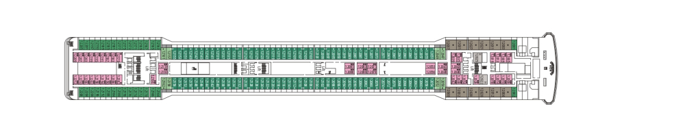 Палуба 12 Virtuoso на круизен кораб MSC Musica - разположение на каюти, ресторанти, места за забавления и спорт