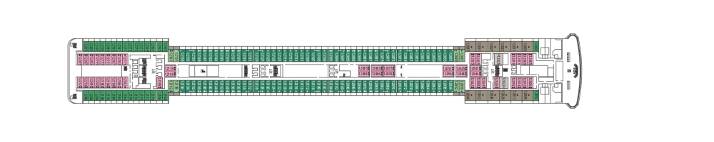 Палуба 12 - Clarinetto на круизен кораб MSC Orchestra - разположение на каюти, ресторанти, места за забавления и спорт