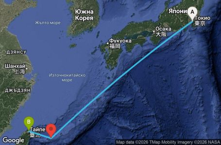 Маршрут на круиз 4 дни Япония, Тайван - UZJ9