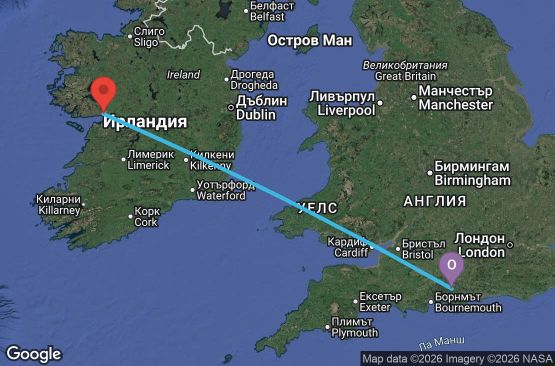 Маршрут на круиз 8 дни Великобритания, Ирландия - EO20280727SOUSOU