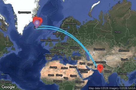 Маршрут на круиз 7 дни Исландия - SI07U244