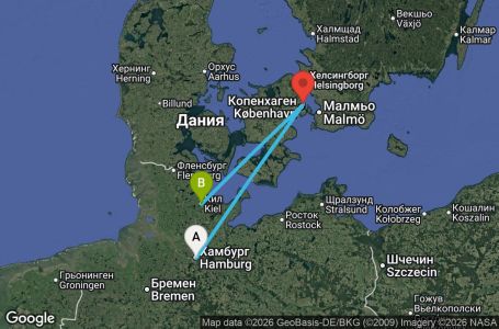 Маршрут на круиз 3 дни Германия, Дания - MSN2648SEE
