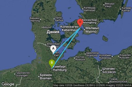 Маршрут на круиз 3 дни Германия, Дания - MSN2656SEE