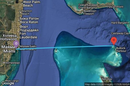 Маршрут на круиз 3 дни Кратък бахамски круиз - VIVB03CNNMIAMIA