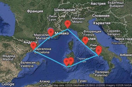 Маршрут на круиз null