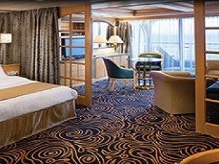 Описание на каюта Owner's Suite - 1 Bedroomy - категория OS на круизен кораб VISION Of The Seas  – обзавеждане, площ