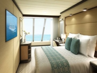 Описание на каюта Premium Oceanview - Външна каюта на круизен кораб Sky Princess – обзавеждане, площ