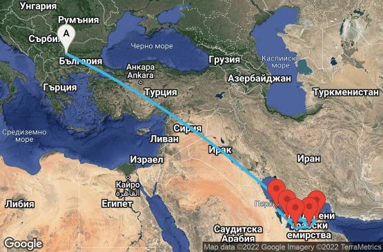 Маршрут на круиз Нова година в Дубай на най-изумителния MSC кораб!