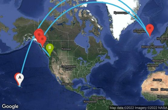 Маршрут на круиз Alaska - Other (HNL/VAN) - SPHW16CNNHNLVAN