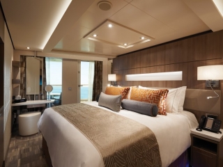 Описание на каюта The Haven Семейна вила с 2 спални с балкон - H6 на круизен кораб Norwegian Bliss – обзавеждане, площ