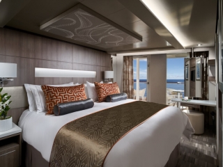 Описание на каюта The Haven семейна вила с 2 спални - H5 на круизен кораб Norwegian Encore – обзавеждане, площ