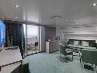 Описание на каюта AUREA Grand Suite - SX на круизен кораб MSC Seascape – обзавеждане, площ