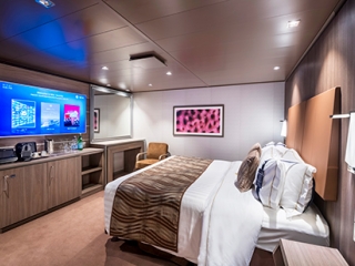 Описание на каюта ВИП апартамент - MSC Yacht Club Interior Suite - YIN на круизен кораб MSC Seascape – обзавеждане, площ