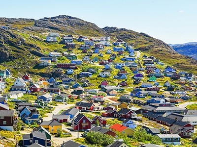 Описание и снимки на пристанище Какорток, Гренландия от круизен маршрут