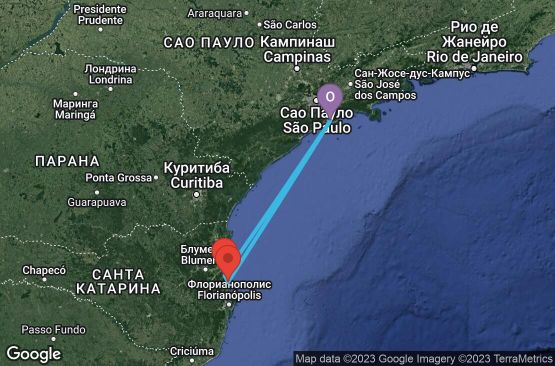 Маршрут на круиз 4 дни Бразилия - US77