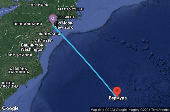 Маршрут на круиз 7 дни САЩ, Бермудските острови - 07B064