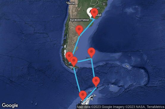 Маршрут на круиз Круиз Южна Америка - STSO13CNNBUEUSH