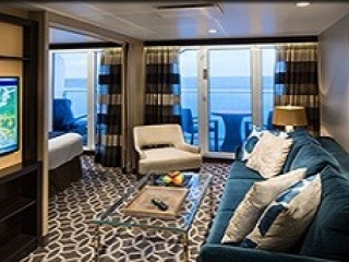 Описание на каюта Grand Suite - 1 Bedroom – голям апартамент, категория GS на круизен кораб QUANTUM of the seas – обзавеждане, площ