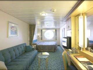 Описание на каюта Oceanview Stateroom -  категория H на круизен кораб MARINER of the Seas – обзавеждане, площ, разположение