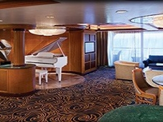 Описание на каюта Royal Suite with Balcony, категория RS на круизен кораб VISION Of The Seas  – обзавеждане, площ