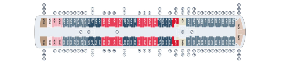 Палуба 9 на круизен кораб Explora I - разположение на каюти, ресторанти, места за забавления и спорт