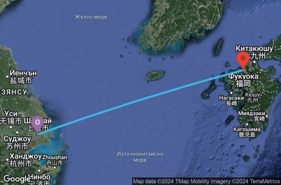 Маршрут на круиз 4 дни Китай, Япония - 04I777